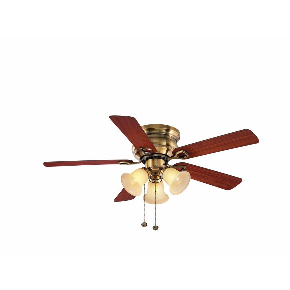 Clarkston 44 In Indoor Brushed Nickel Ceiling Fan With Light Kit Indoor Brushed Nickel Ceiling Fan With Light Kit Cf544peh Bn The Home Depot
