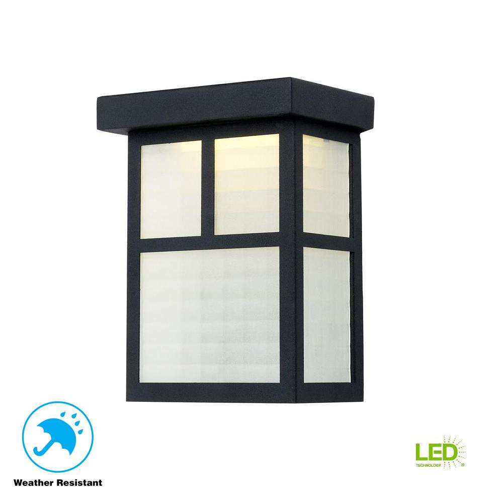  Home  Decorators  Collection  Outdoor  Black Pocket LED  Wall  