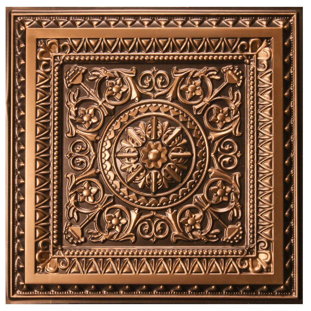 2 X 2 Vinyl Gold Ceiling Tiles Ceilings The Home Depot