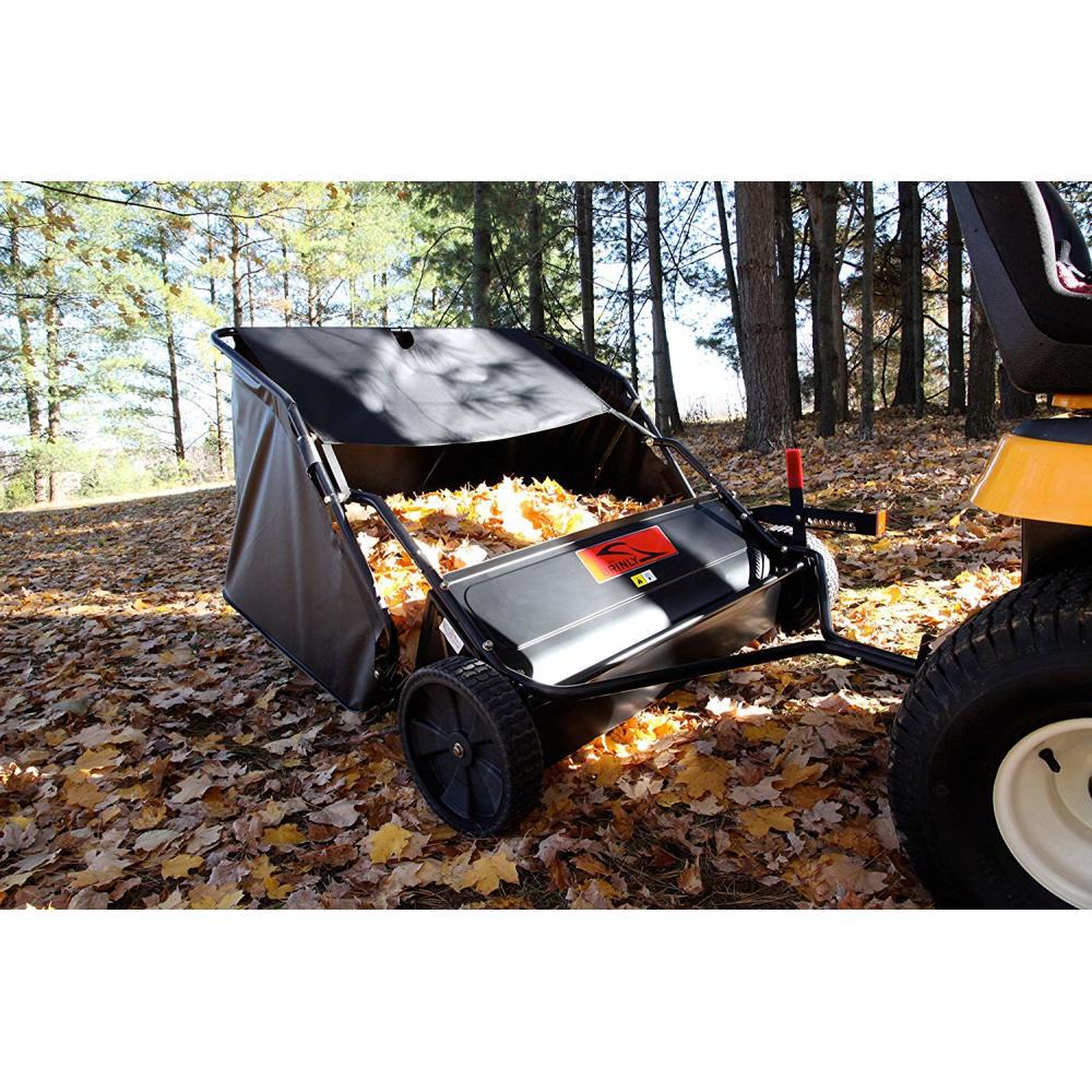 Collapsible Lawn Sweepers Riding Mower & Tractor Attachments The