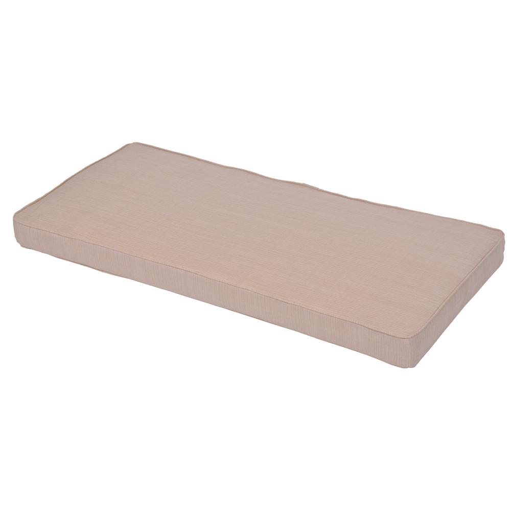Oatmeal Outdoor Glider Cushion 7931 01240404 The Home Depot