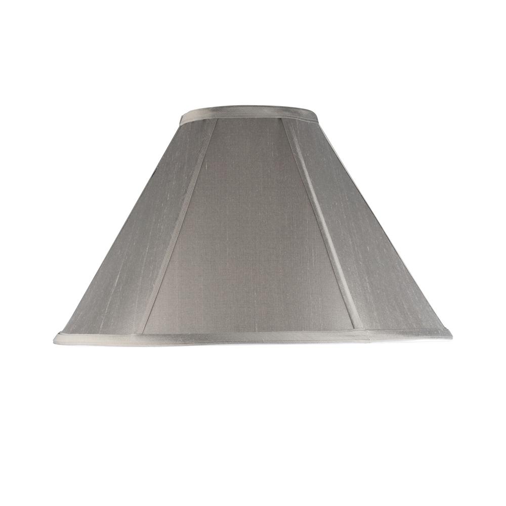 Aspen Creative Corporation 15 In X 10 Light Grey Hexagon Bell Lamp Shade