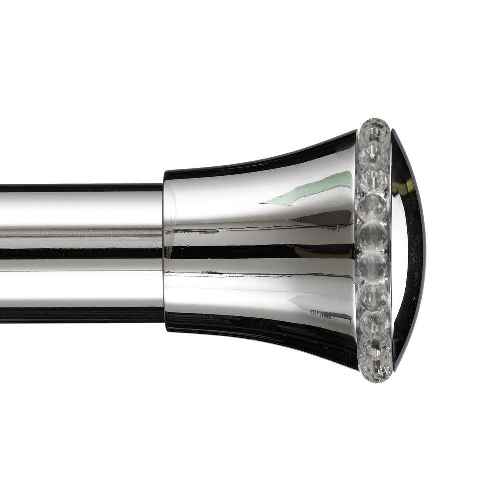 Art Decor Sileste 10 Ft Non Telescoping Single Curtain Rod In