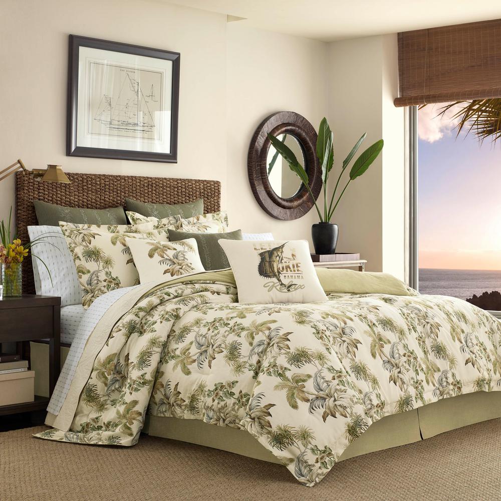 Tommy Bahama Nador 3Piece Beige Full/Queen Duvet Cover Set 223543
