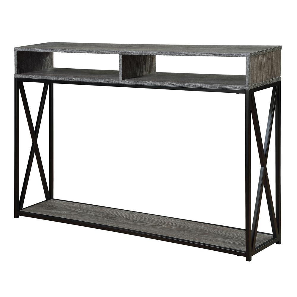 https://images.homedepot-static.com/productImages/dd0eff38-547f-4831-8ad7-a3c650a23825/svn/weathered-gray-black-convenience-concepts-console-tables-r4-0219-64_1000.jpg