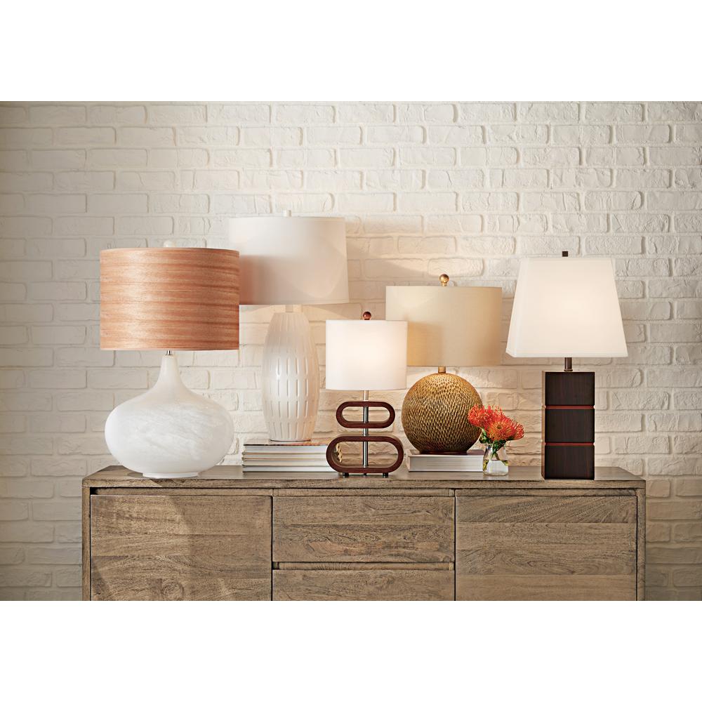 Walnut Adesso 3202-15 Rhythm 19.5 Table Lamp Smart Outlet Compatible One size