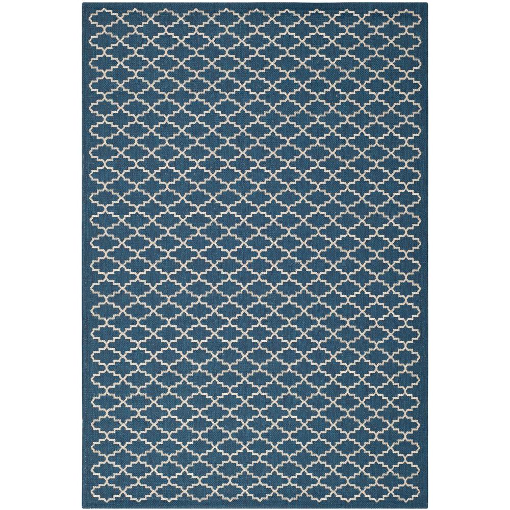 Safavieh Courtyard Navy Beige 5 Ft X 8 Indoor Outdoor Area Rug Safavieh Courtyard Navy Beige 5 Ft X 8 Indoor Outdoor Area
