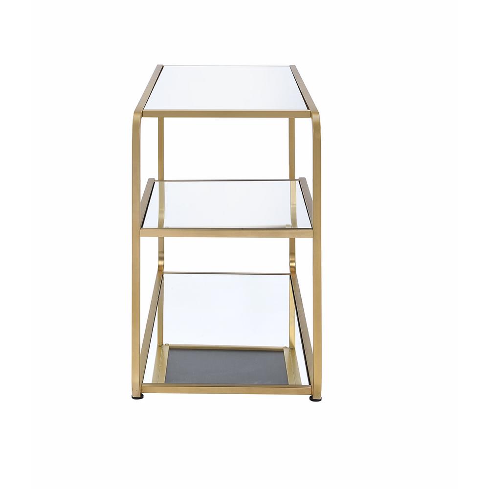 Acme Furniture Astrid Gold And Clear Glass Tv Stand 91395 The Home Acme Furniture Astrid Gold And Clear Glass Tv Stand 91395 The Home Depot