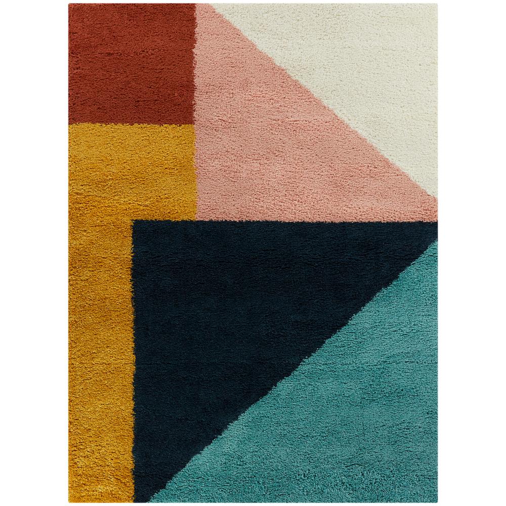 BALTA Jordan Multicolor 8 ft. x 10 ft. Color Block Shag Area Rug