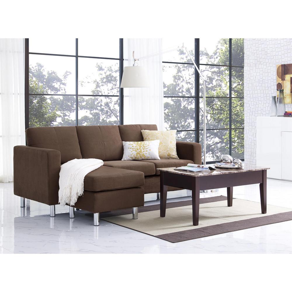 Dorel Living Small Spaces 2-Piece Configurable Black Sectional Sofa ... Dorel Living Small Spaces 2-Piece Configurable Black Sectional Sofa ...