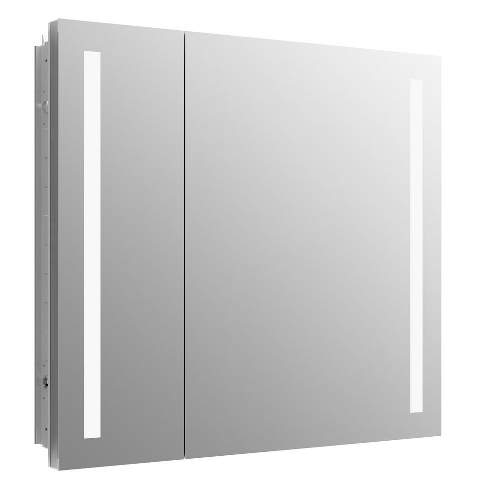 Kohler Verdera 34 In X 30 In Recessed Or Surface Mount Lighted Medicine Cabinet 99009 Tl Na The Home Depot