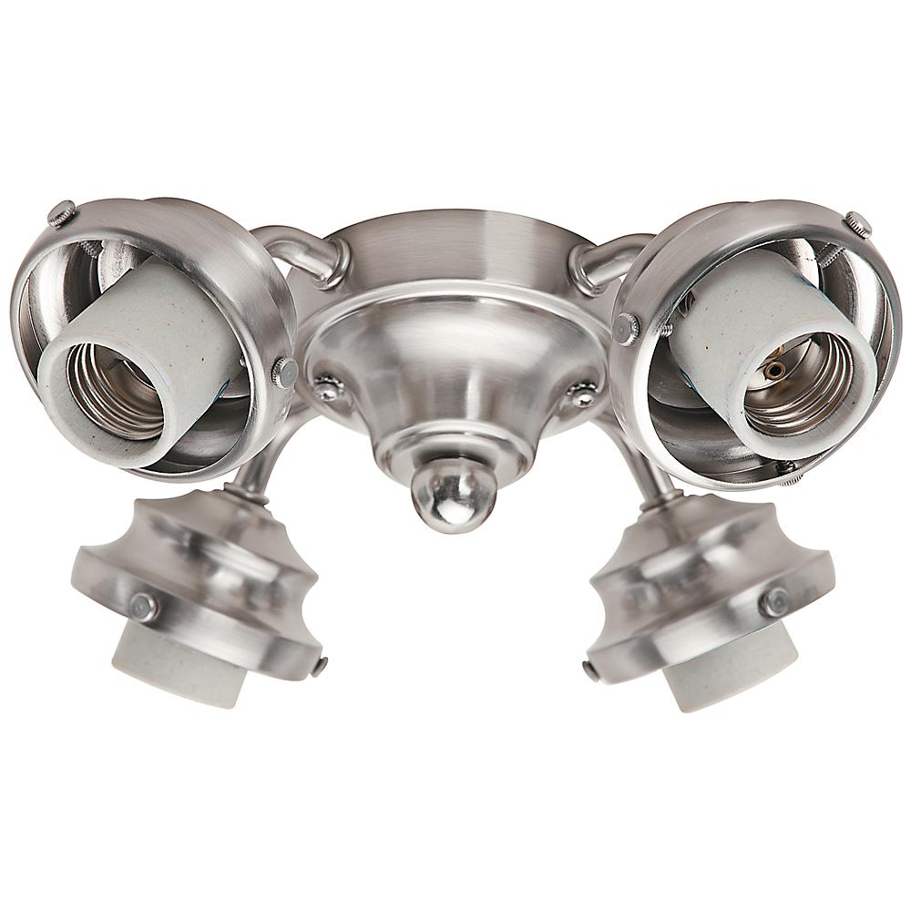 Hunter 4Light Distressed White 2.25 in. Ceiling Fan Fitter99142 The