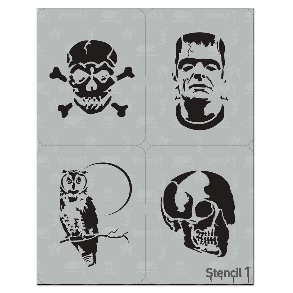 Stencil1 Halloween Stencil (4-Pack)-S1_01_HAL4_01 - The Home Depot