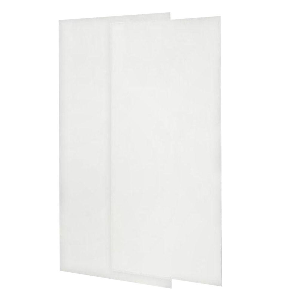 Swan 36 In X 96 2 Piece Easy Up Adhesive Shower Wall Panels 2 Piece Easy Up Adhesive Shower Wall