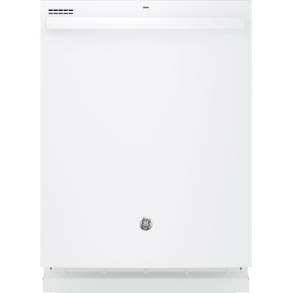 GE Top Control Dishwasher in White with Steam PrewashGDT545PGJWW The