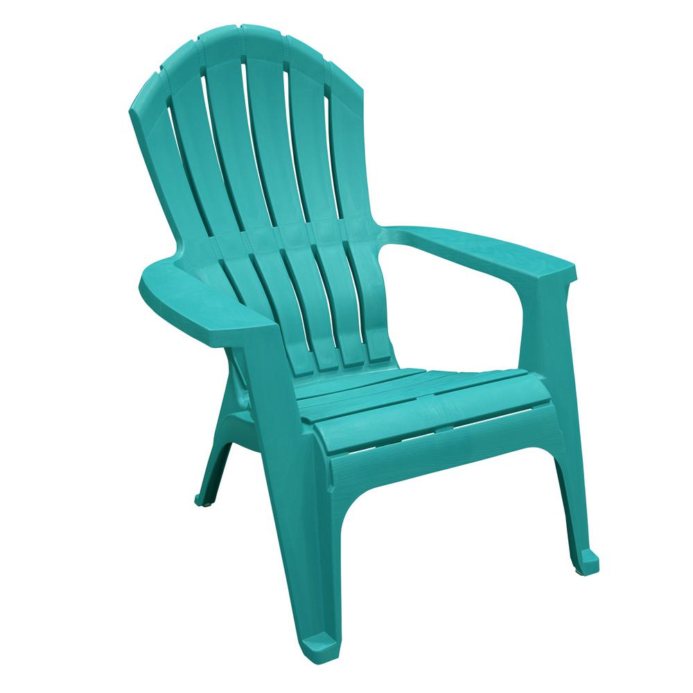 RealComfort Sea Glass Plastic Adirondack Chair-8371-97 ...