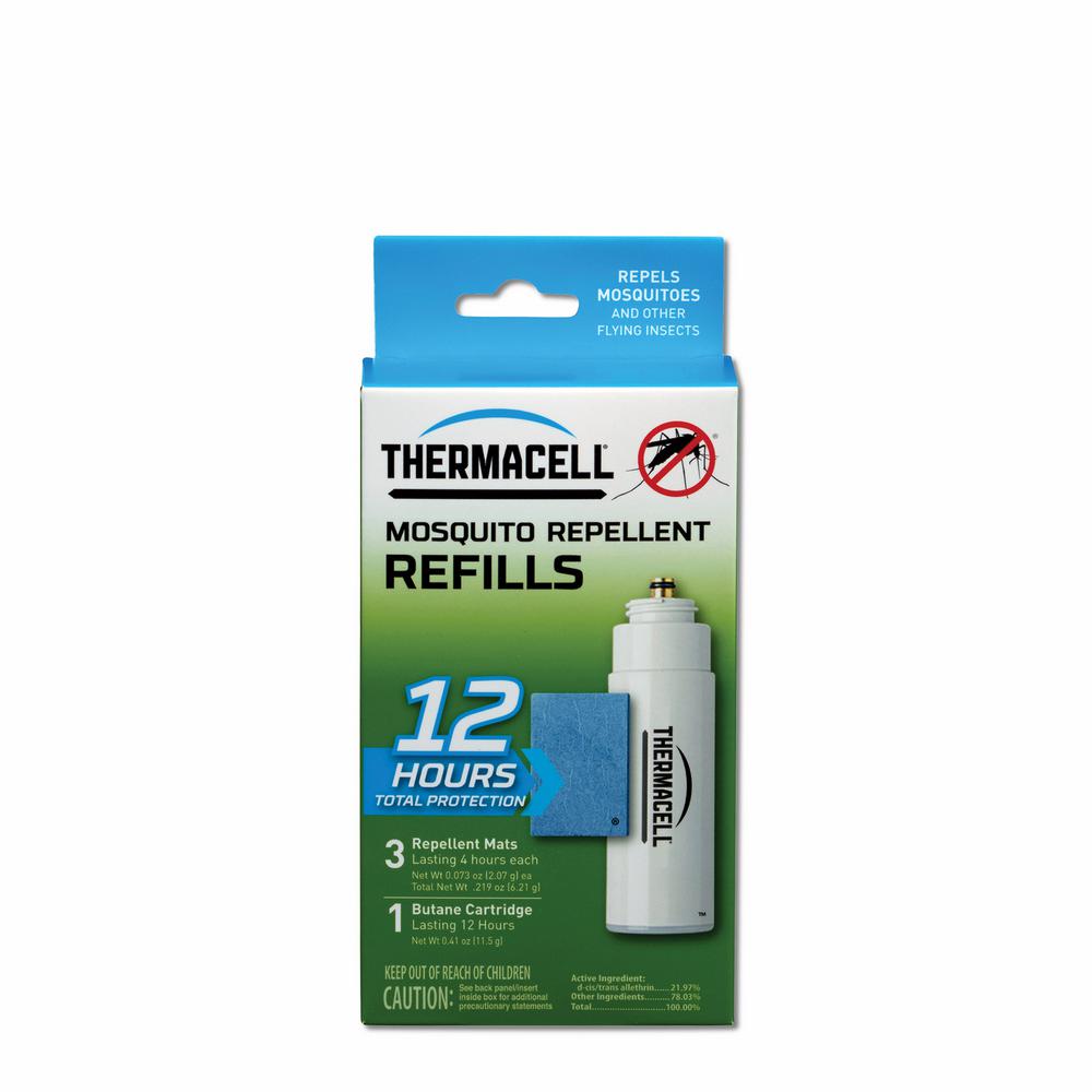 12 Thermacell Mosquito Repellent Appliance Lantern Mats-48 Hours-Mats Only