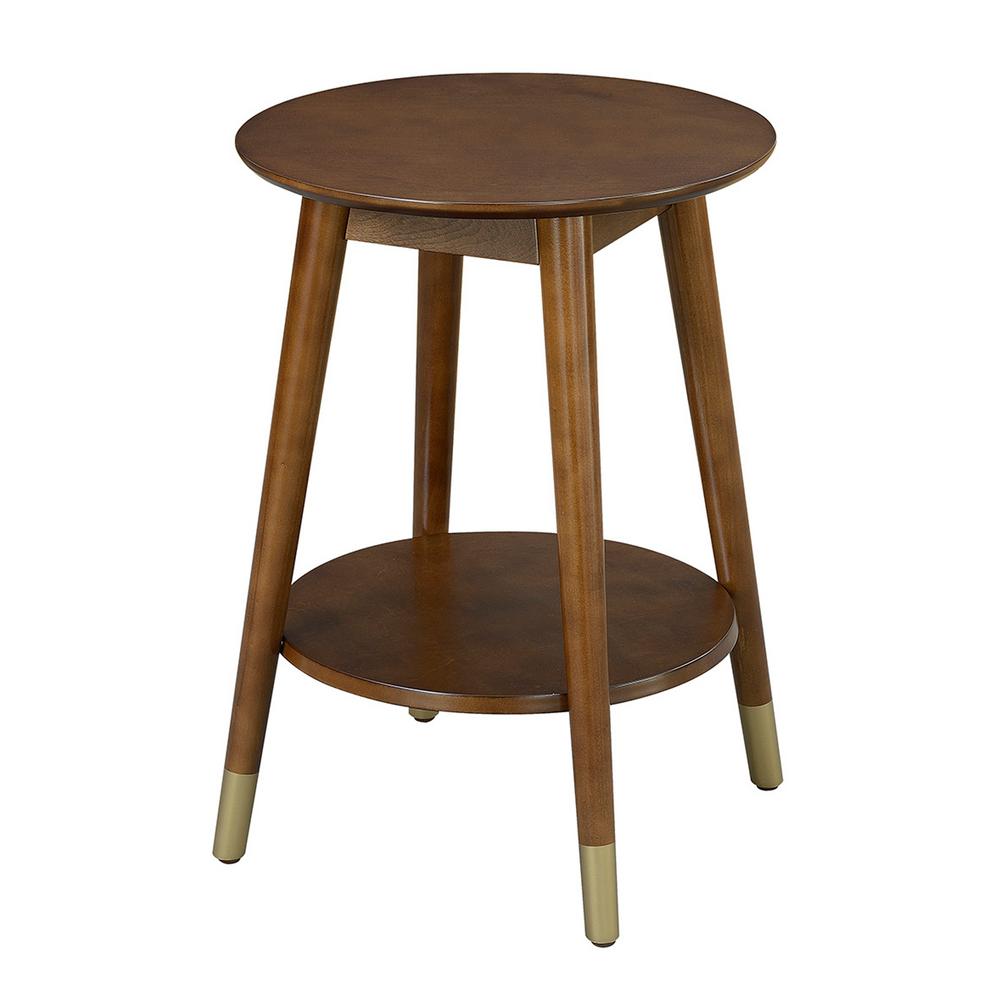 Convenience Concepts Wilson Mid Century Espresso Round With