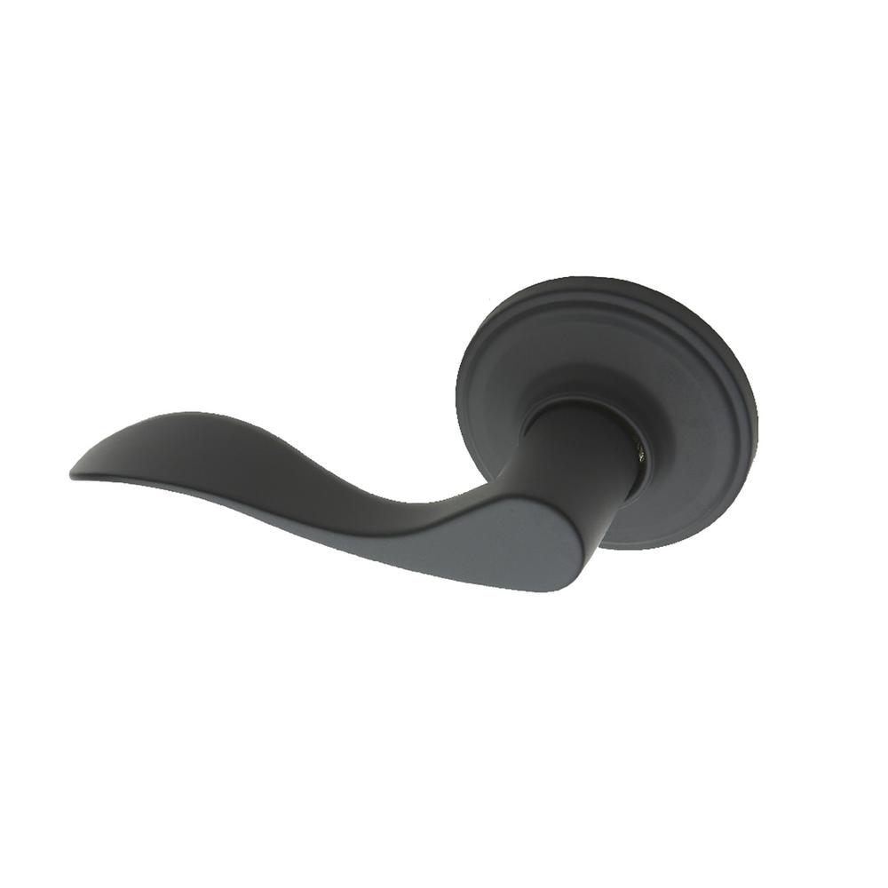 Kwikset Pembroke Iron Black LeftHanded Dummy Lever788PML LH 514 The Home Depot