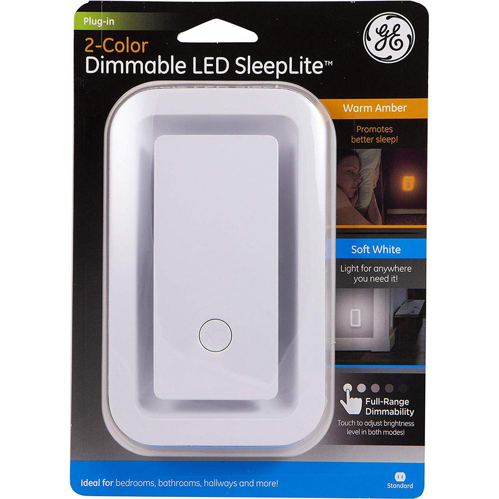 Ge Led Sleep Light Night Light With Dimmer 39977 The Home Depot