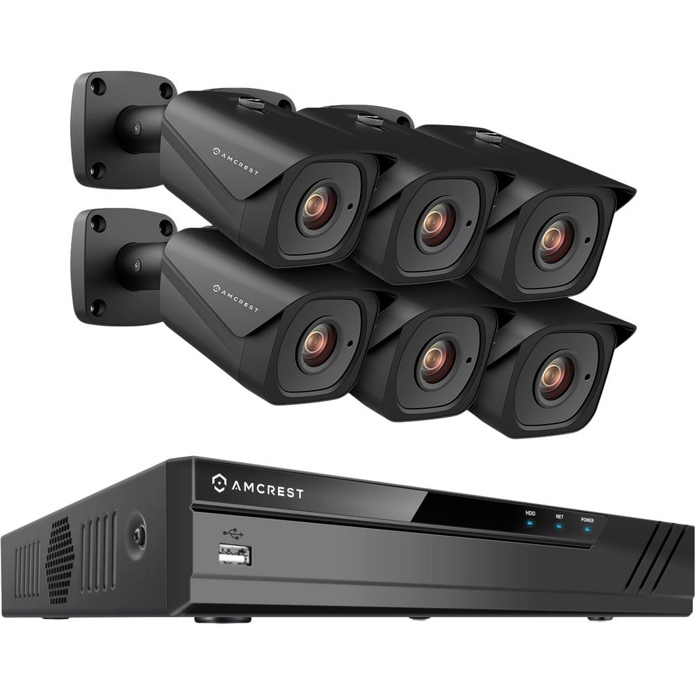 Amcrest Plug & Play 8Channel 4K (8MP) 4TB Surveillance System and 6