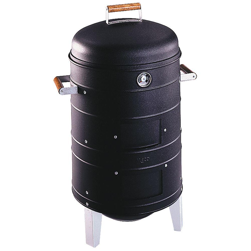 DynaGlo Compact Charcoal Bullet Smoker in High Gloss BlackDGX376BCSD