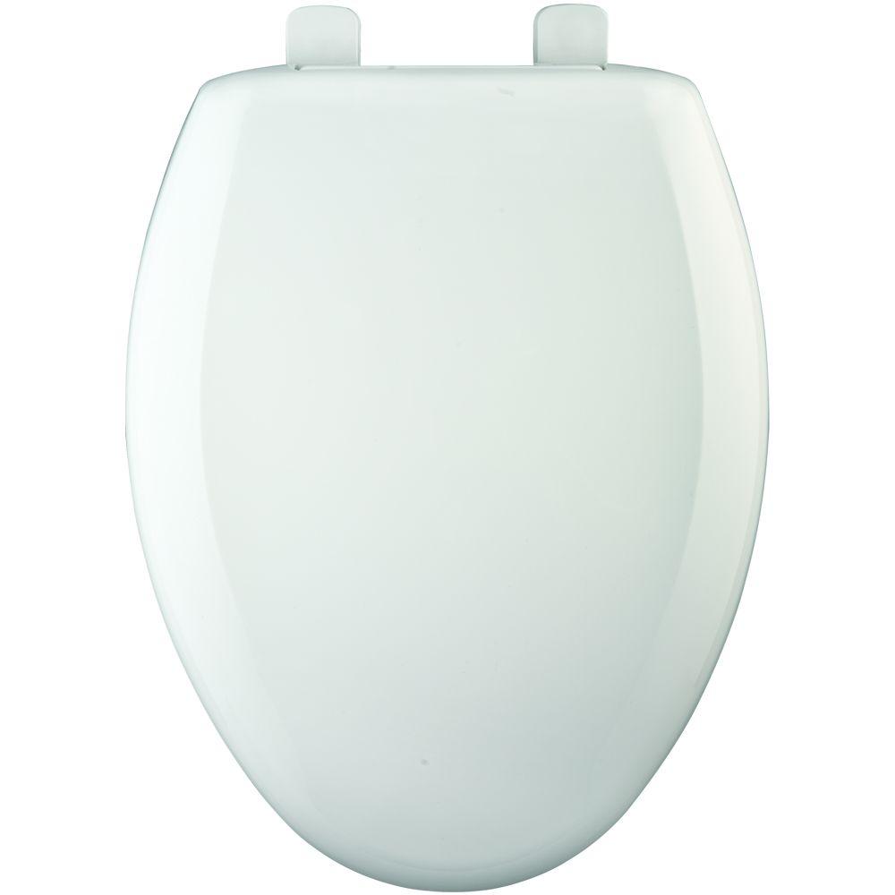 Big John Elongated Open Front Toilet Seat in White24452634W The