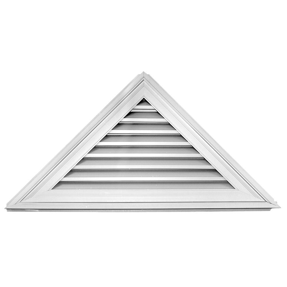 Builders Edge 9/12 Triangle Gable Vent 001 White120140907001 The