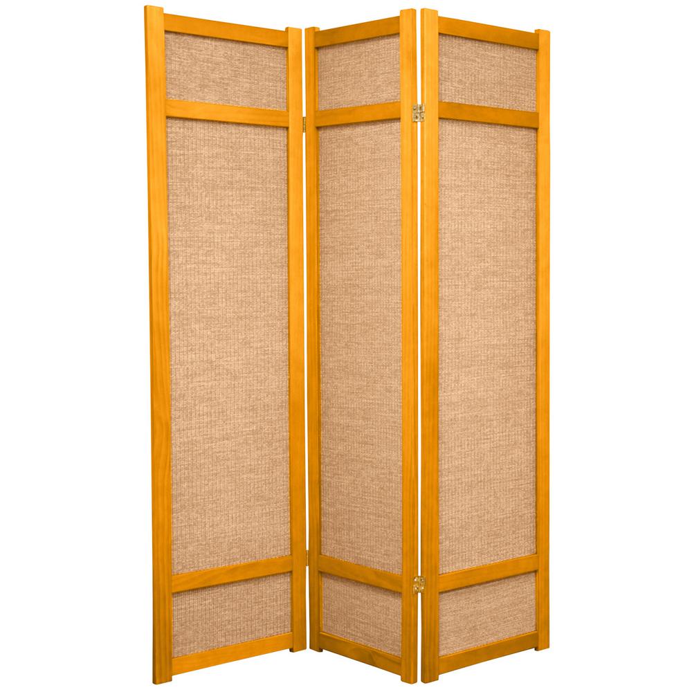 7 ft. Honey 6-Panel Room Divider-84DXBT-HON-6P - The Home Depot