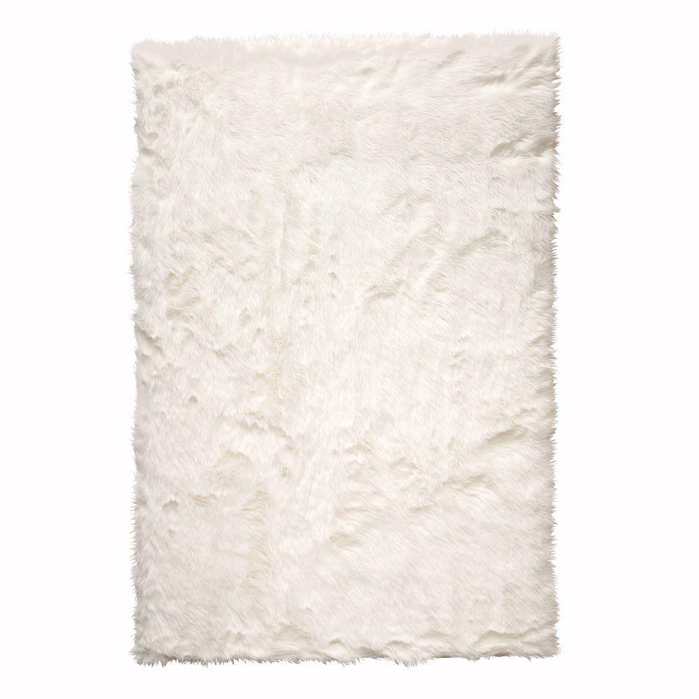Home Decorators Collection Faux Sheepskin White 5 Ft X 8 Area Faux Sheepskin White 10 Ft X 13 Area Rug