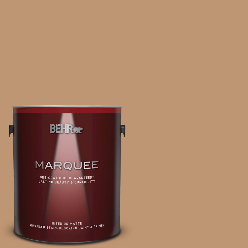 Behr Marquee 1 Gal 270f 5 Wilmington Tan Matte Interior Paint And 270f 5 Wilmington Tan Matte Interior Paint And Primer In One