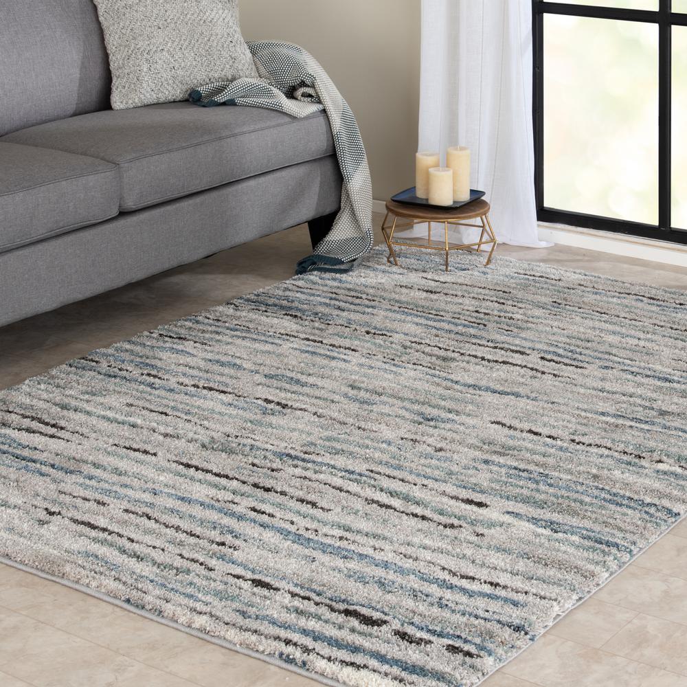 Home Decorators Collection Shoreline Grey Multi 5 Ft X 7 Ft Striped Area Rug 1203lt58hd 101 The Home Depot