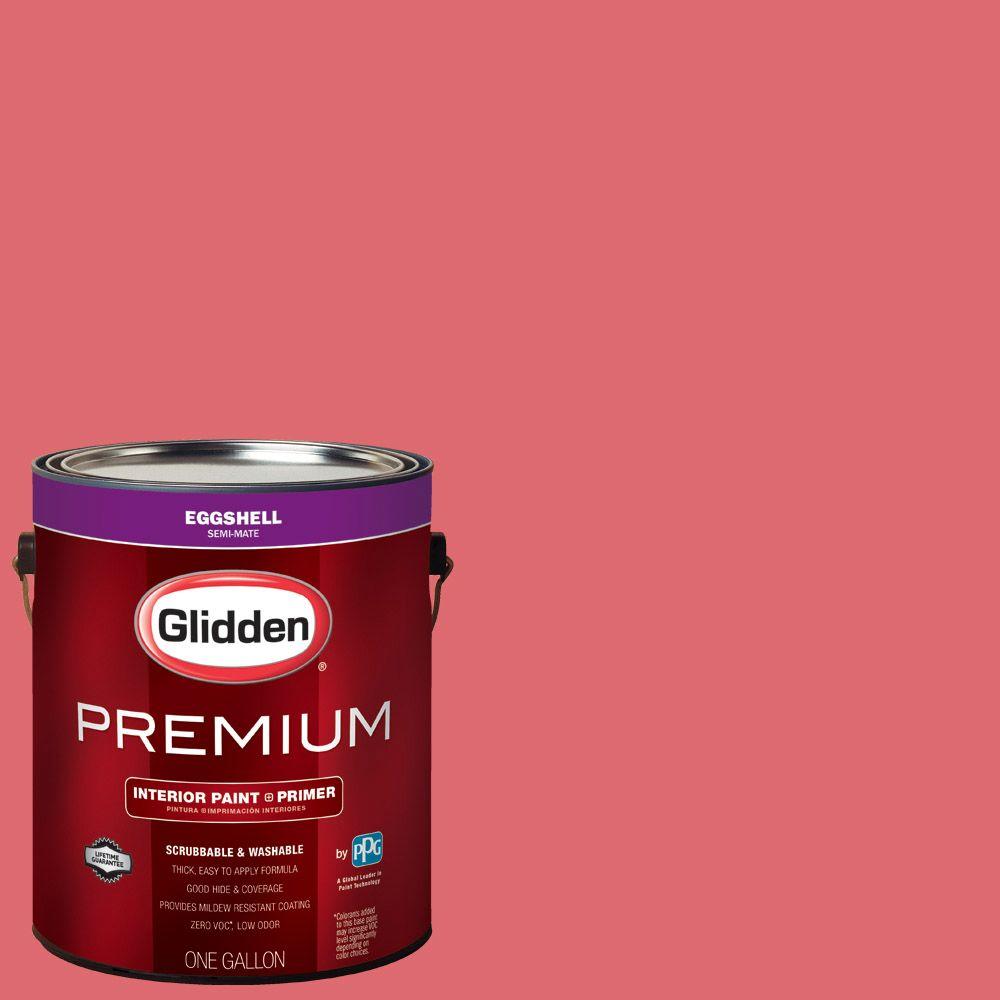 Glidden Premium 1 Gal Hdgr41 Pink Salmon Eggshell Interior Paint Hdgr41 Pink Salmon Eggshell Interior Paint With Primer