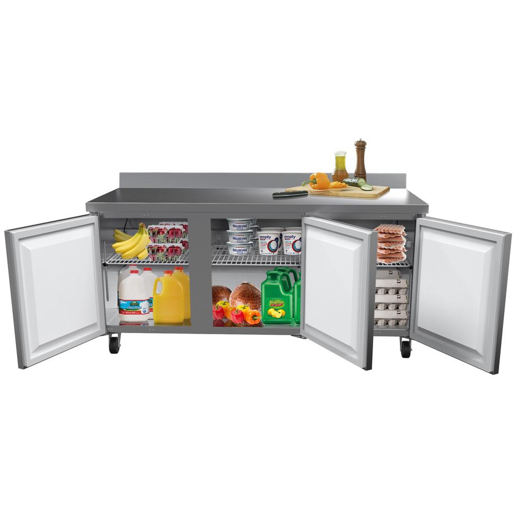 Koolmore 72 In 16 9 Cu Ft Commercial 3 Door Worktop