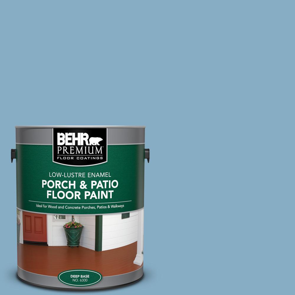 Behr Premium 1 Gal S500 4 Chilly Blue Low Lustre Enamel Interior
