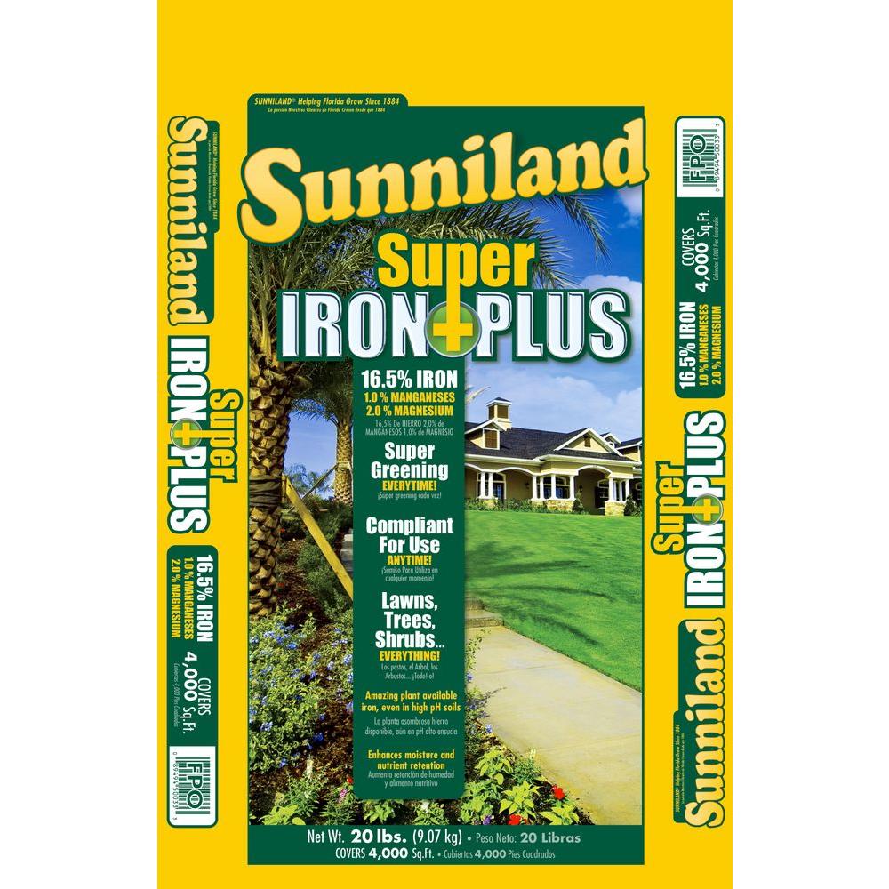 Sunniland 20 lb. Super Iron Plus Fertilizer224115 The Home Depot