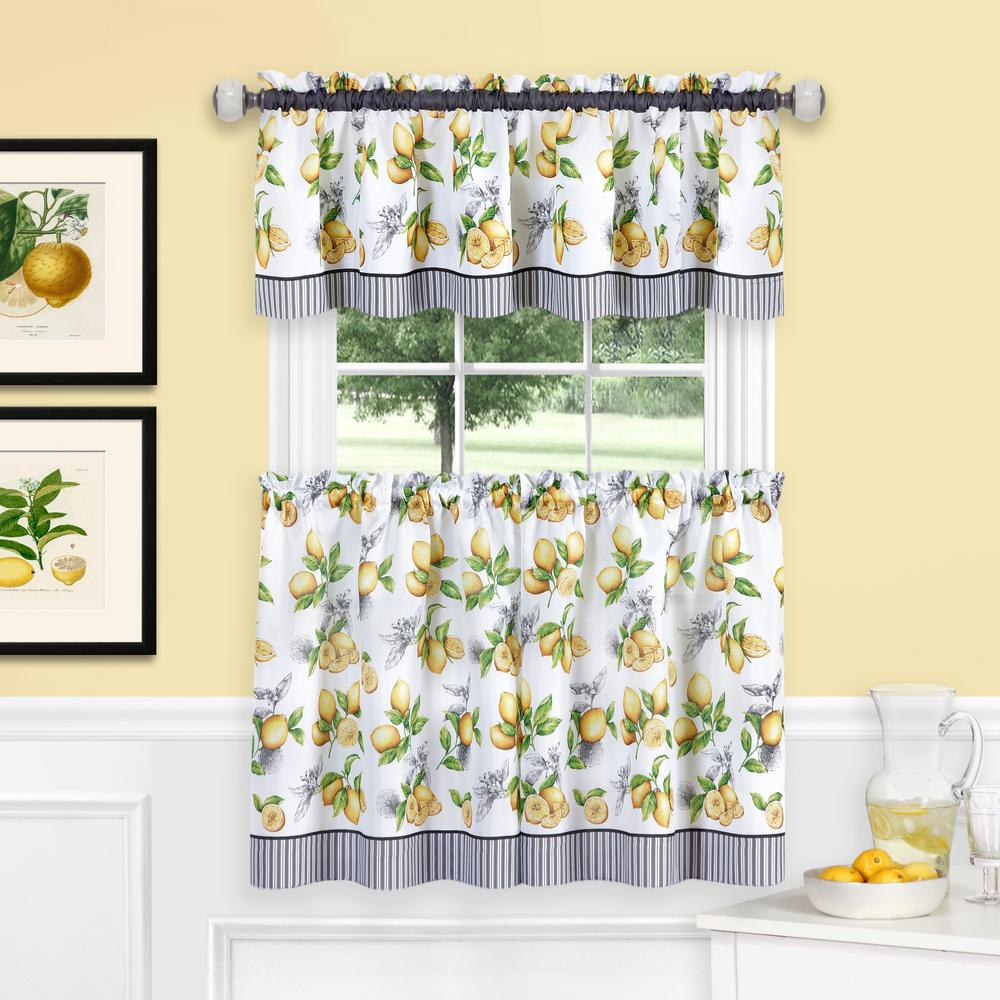 yellow scarf valance