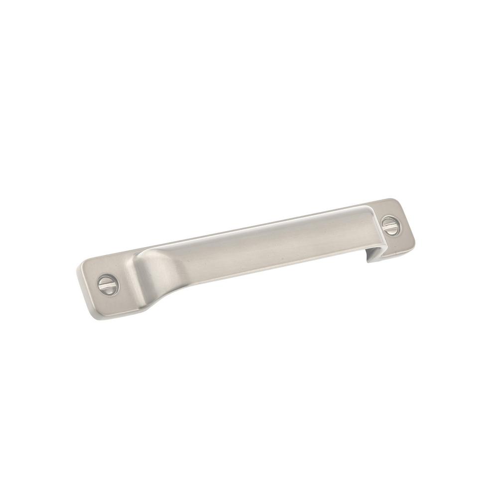 5-1/16 in. (128 mm) center-to-center brushed nickel transitional cup pull