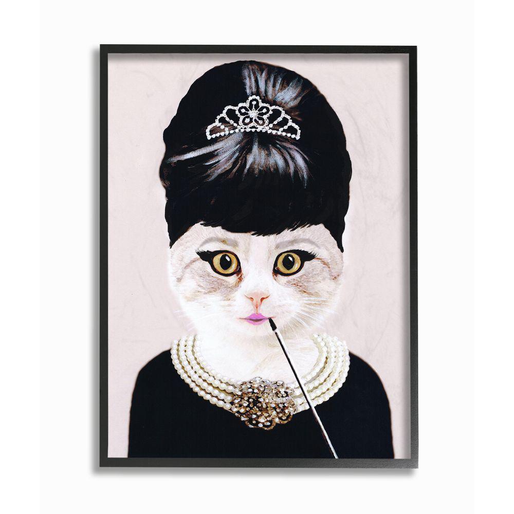 The Stupell Home Decor Collection 24 In X 30 In Fashion Feline