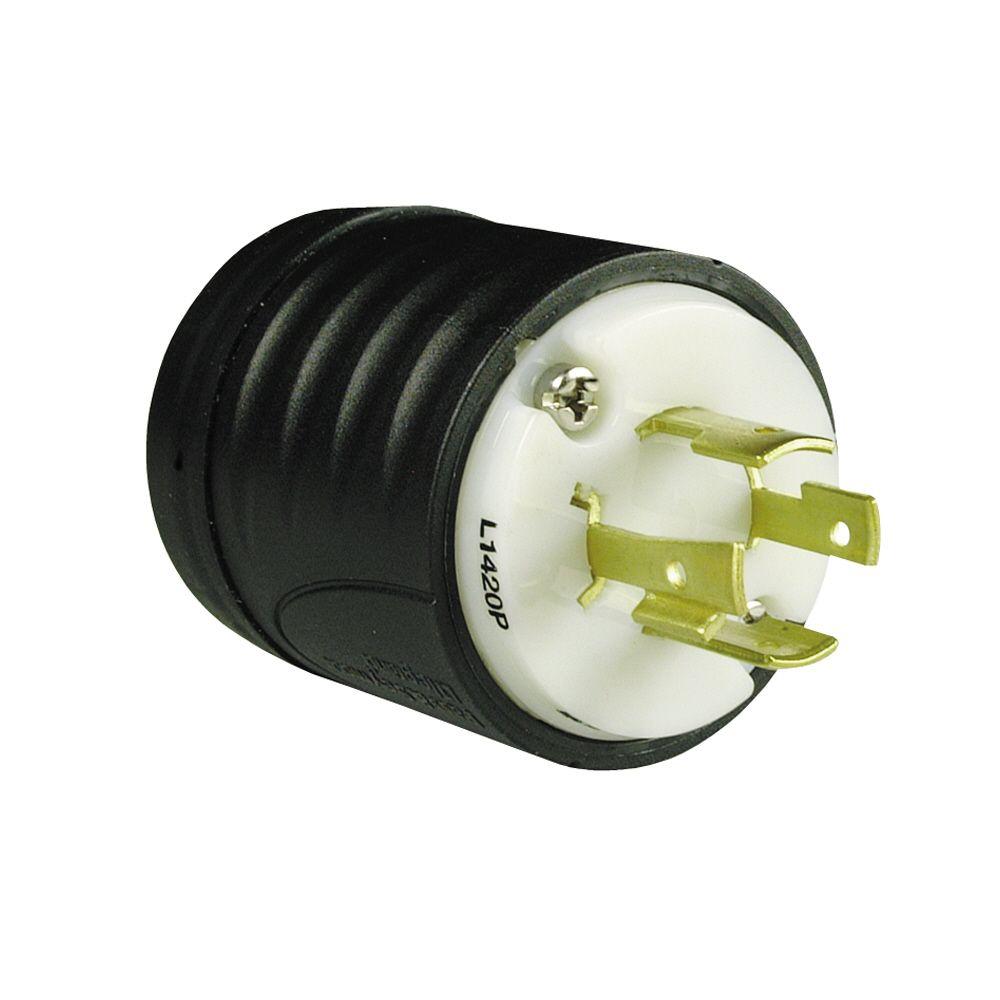 Leviton 250 V2411 20 Amp 12olt  NEMA L14-20P  3P 4W Locking Plug