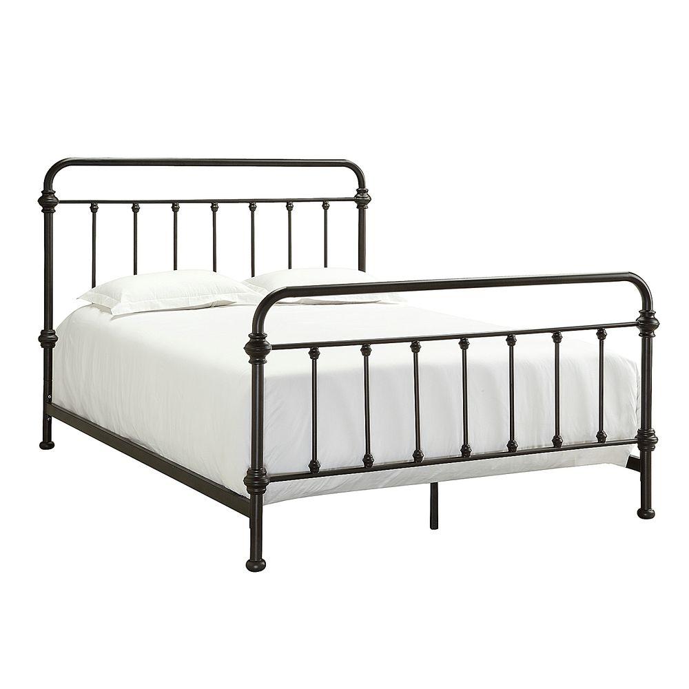 Homesullivan Calabria Antique Brown Full Bed Frame 40e411b211w 3a Bed The Home Depot