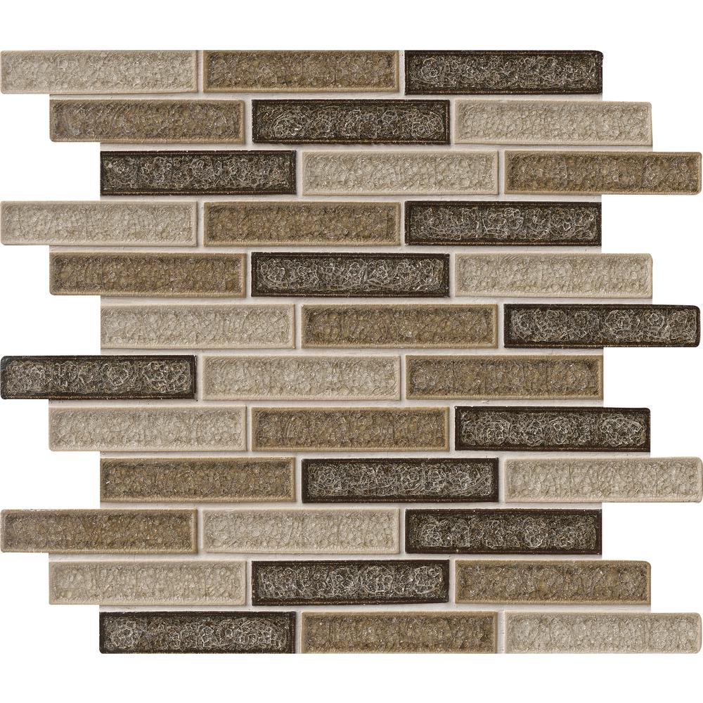 Msi Venetian Cafe 12 In X 8mm Glass Mesh Mounted Mosaic Tile 10 Sq Ft Case