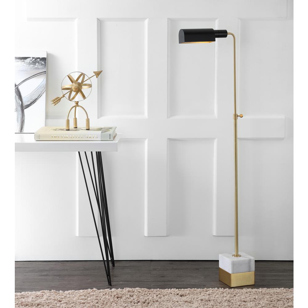 marble and gold floor lamp