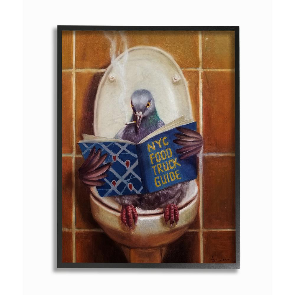 The Stupell Home Decor Collection 24 In X 30 In Pigeon Smoking