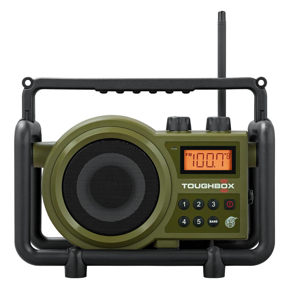 FM Stereo//AM Digital Tuning Portable Radio with Protective BumpBy Sangean.