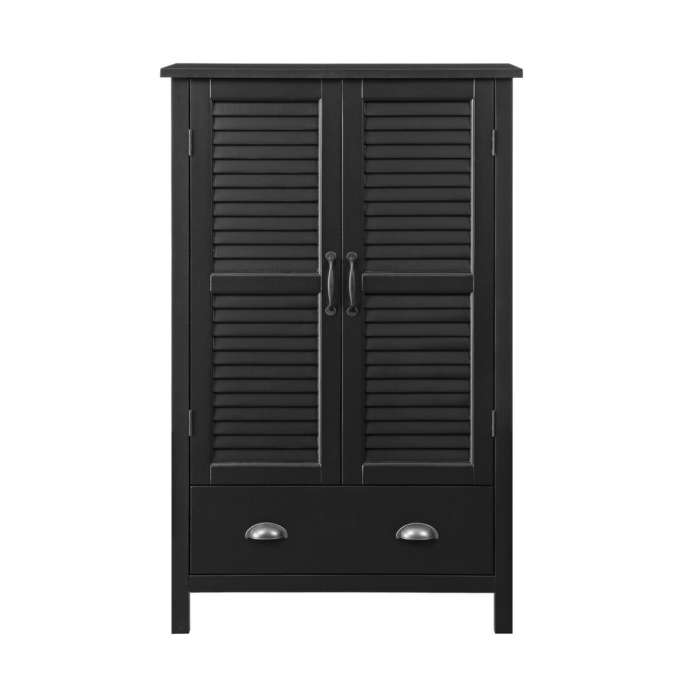 Usl Portland Black Storage Pantry Sk19285a Bk The Home Depot