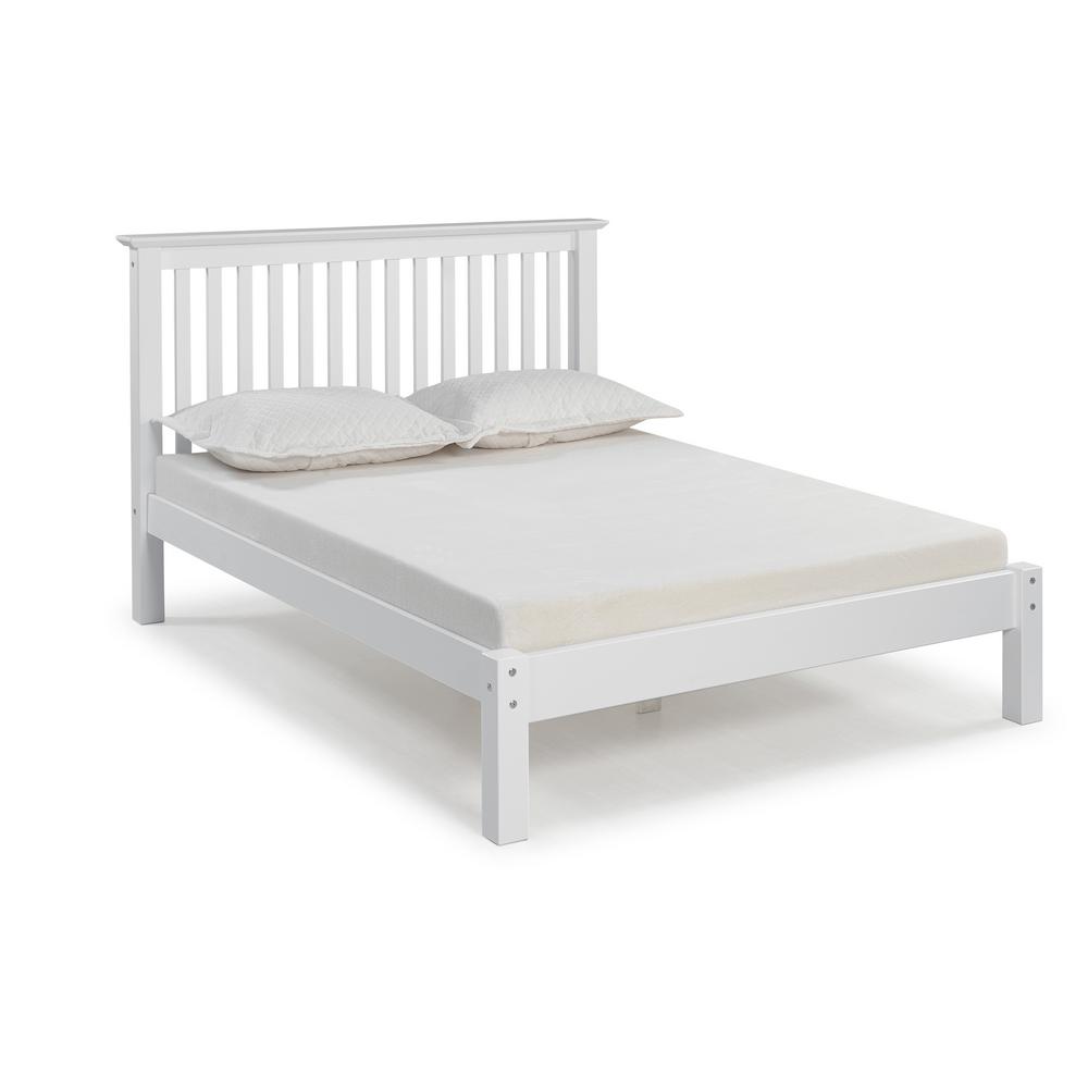 Alaterre Furniture Barcelona White Queen Bed Ajba30wh The Home Depot
