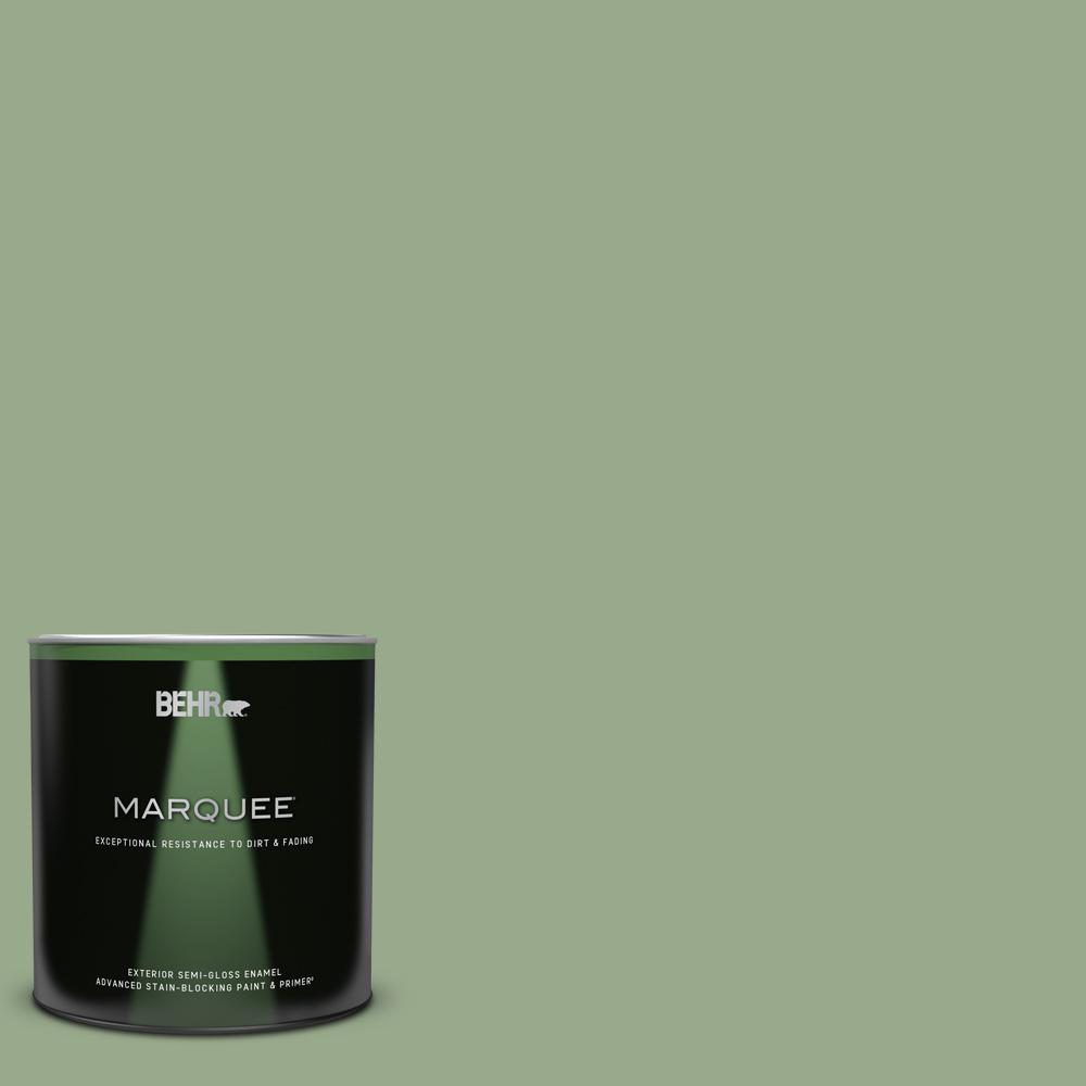 BEHR MARQUEE 1 qt. PPU1105 Pesto Green SemiGloss Enamel Exterior
