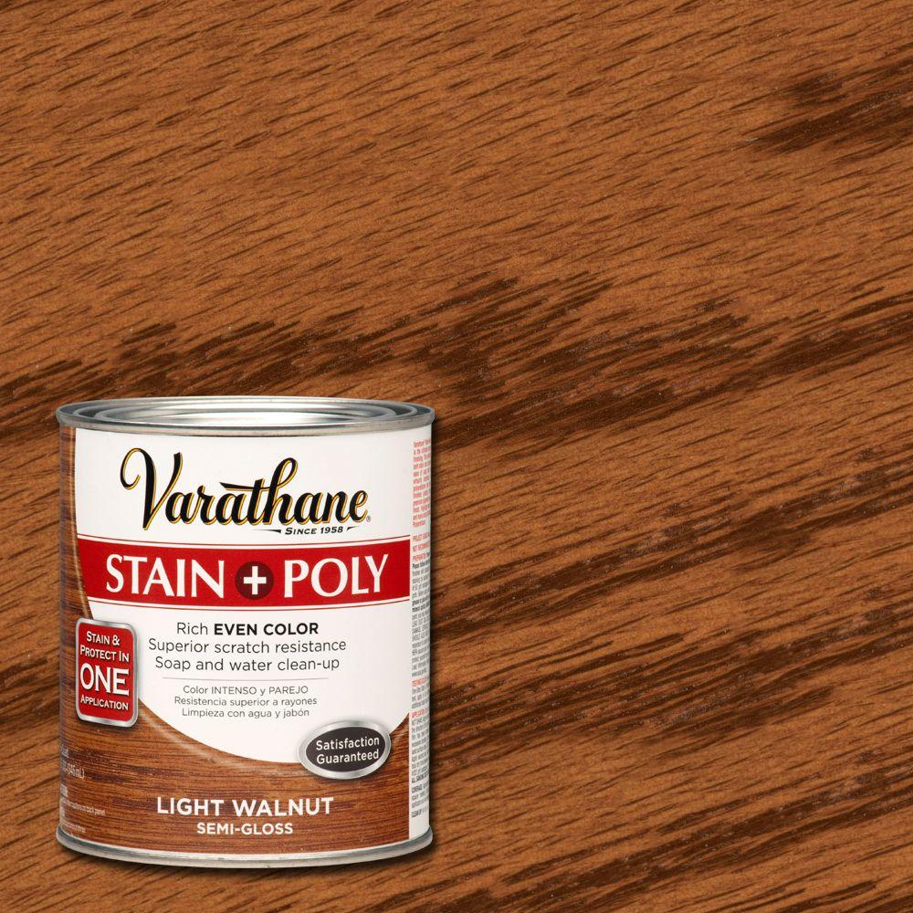 Varathane 1 Qt Light Walnut Stain And Polyurethane 266171 The Light Walnut Stain And Polyurethane