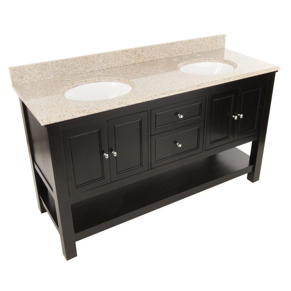 Home Decorators Collection Gazette 61 In W X 22 D Double Bath Home Decorators Collection Gazette 61 In W X 22 D Double Bath Vanity Espresso With Granite Top Beige Gaea6022dbt2 The Depot